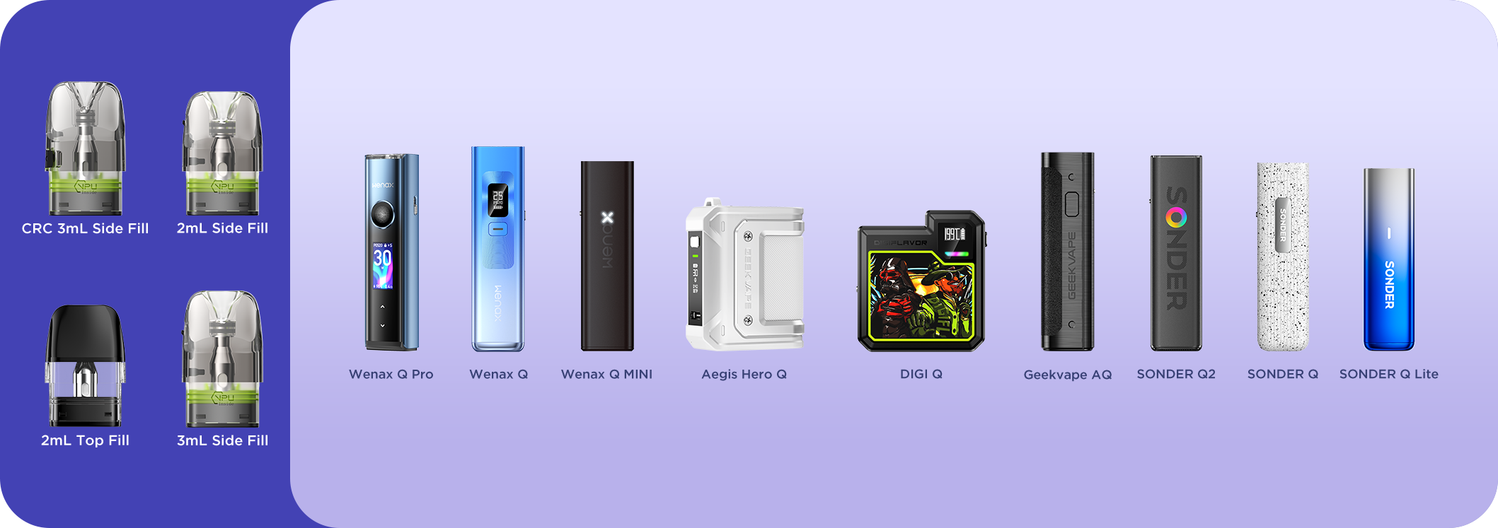 Q Cartridge Compatible 0.8Ω Pod